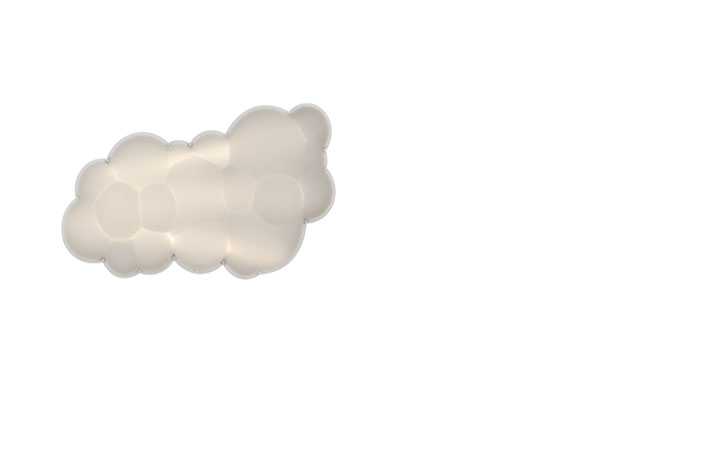 Nuvola Wall Ceiling Lamp by Nemo Lamps